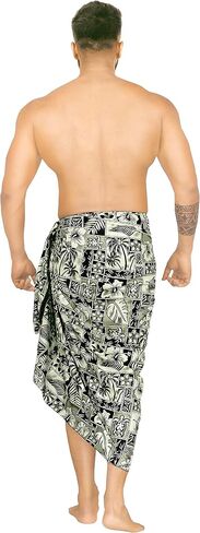LA LEELA Men's Beach Cover Up Swim Sarong Wraps in Saudi Arabia