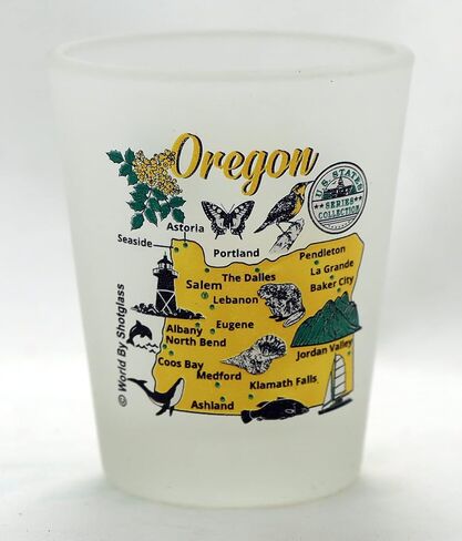 Oregon US States Series Collection Shot Glass in Saudi Arabia