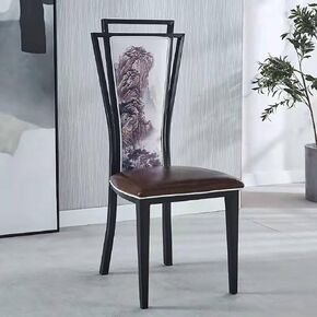 Kitchen Chairs 4 Chairs, Wooden Chair with Armrests and Floor Protection Legs, Single Sofa for Living Room, Bedroom, Office, Dining Chair(Color:C) in Kuwait