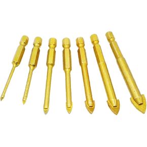 5pcs 1/4inch hex shank glass بتات زجاجية الحفر 3 4 6 8 in Kuwait