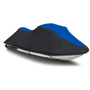 SBU Black/Blue Heavy-Duty, 600 Denier Cover Compatible for Yamaha VX Limited 2016 2017 2018 2019 2020 2021 2022 Jet Ski PWC Watercraft Cover in Kuwait