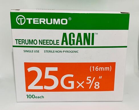 terumo 25g × 5/8 بوصة (16 مم) 100 كل/صندوق الإبر مرة أخرى in Saudi Arabia