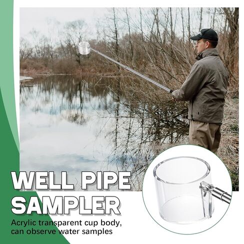 Maxdot 6' Water Sampler Dipper 500ml Capacity Acrylic Pendulum Beaker Sample Ladle for Laboratory Supplies Dipper in Saudi Arabia