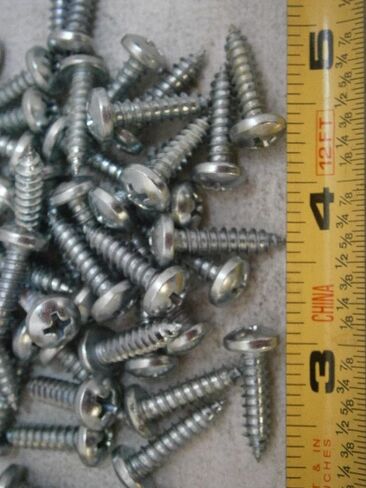 حزمة جديدة من الورقة المعدنية المسمار #10 × 3/4 "فيليبس عموم رأس نوع الزنك الصلب الكثير من 100 #4887 متعددة الأغراض مجموعة التماثل أجهزة التراوح wnyneh04504 in Saudi Arabia