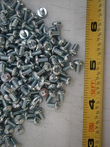 New Pack of Machine Screw 6/32 x 1/4 Phillips Pan Head Steel Trivalent Lot of 100#2573 Multi-Purpose Comprehensive Hardware Fastener Assortment Kit WnyNEH05283 in Saudi Arabia