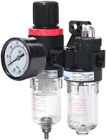 Compressed air Filter Regulator Combination, 1/4 "NPT AFC20002T Water/Oil Drain Separator - Pressure Gauge (0-140 psi) in Saudi Arabia