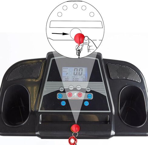 EEKEIT TECREATMILL Safety Key Magnet Placement ، Universal Treach Emergency Stop Key for Image و Reebok و Epic و Golds Gym و Freemotion و HealthRider Running Machine in Kuwait