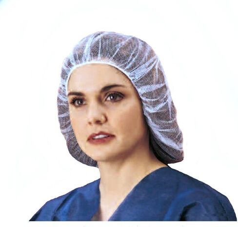 Keystone Adjustable Cap 109HPI21WH Heavyweight Honeycomb Nylon Hairnet, 21", White (Pack of 100) in Saudi Arabia