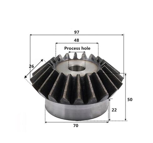 أجهزة ترس للدوران الميكانيكي 2pcs العتاد المائل 4M 23 أسنان 18 ثقوبًا للثقوب in Kuwait