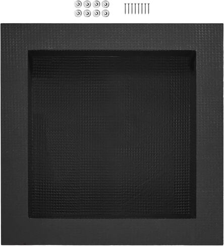 مكيف دش Vevor ، 16 × 32 بوصة + 16 × 32 بوصة جدار راحة مع رف متحرك ، 4 بوصات صابون وشامبو ، منظم تخزين مربع ، زوايا مربعة ، مقاومة للماء ، أسود للاستحمام الحمام in Saudi Arabia