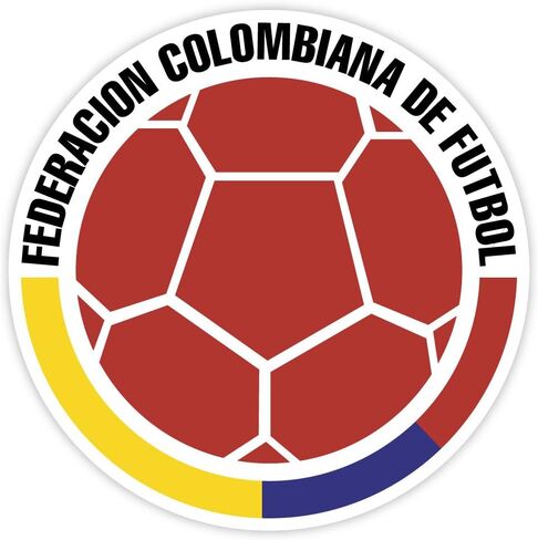 Colombia National Football Federation Team Soccer Sticker Decal 4" x 4" in Saudi Arabia