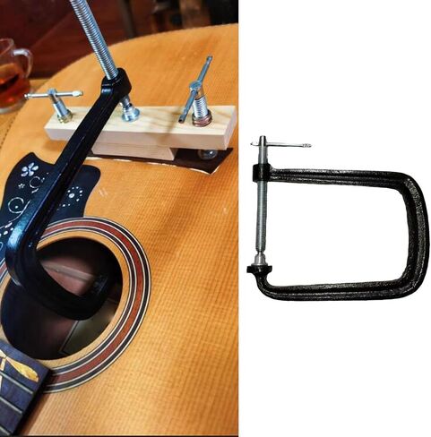 DYNWAVE Acoustic Guitar Bridge Clamp, Bridges Repair Tool, Fixture Clip Guitar Maintenance Clamp, Wooden Guitar Bridge Clamp Guitar Accessory for Luthier, with Fixture in Saudi Arabia