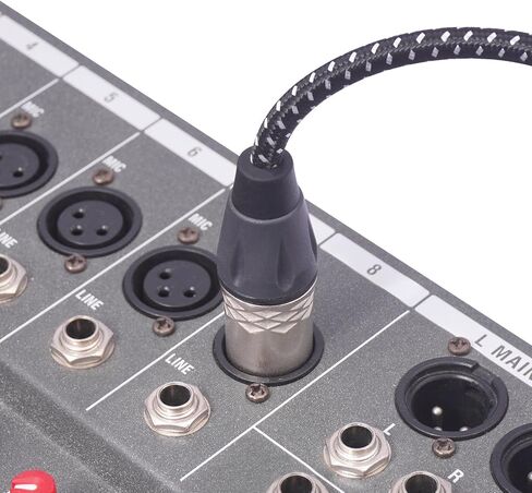 10ft 3-pin xlr أنثى إلى سلك الميكروفون الإناث ، xlr female dmx cable patch stitls for audio and sound equipments-2pack in Kuwait