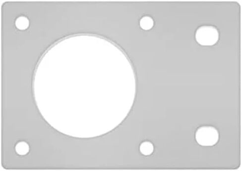 1pcs 17 42 Series Stepper Motor mounting Plate Fixing Plate Bracket Suitable for 2020 2040 Profile Printer(Silver) in Saudi Arabia