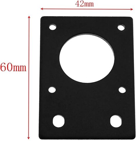 1pcs 17 42 Series Stepper Motor mounting Plate Fixing Plate Bracket Suitable for 2020 2040 Profile Printer(Silver) in Saudi Arabia