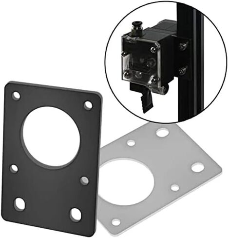 1pcs 17 42 Series Stepper Motor mounting Plate Fixing Plate Bracket Suitable for 2020 2040 Profile Printer(Silver) in Saudi Arabia