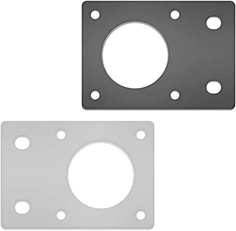 1pcs 17 42 Series Stepper Motor mounting Plate Fixing Plate Bracket Suitable for 2020 2040 Profile Printer(Silver) in Saudi Arabia