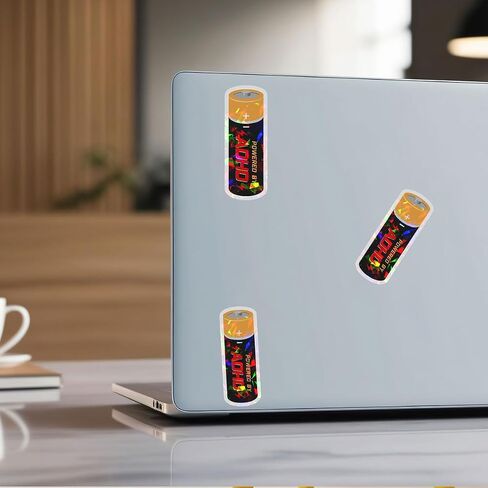 3 PCS ملصق بطارية ADHD ، ملصقات ADHD مضحكة ، ملصقات للبالغين الفكاهة الداكنة ، ملصق الوعي ADHD- ملصقات الفينيل لزجاجات المياه محمول السيارة هارت قبعة خوذة 3 بوصات in Kuwait