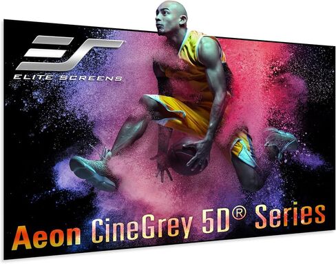 Elite Screens 103 inch UST Projector Screen ALR Projector Screen 16:9 4K 95% Ambient Light Rejecting Edge Free Fixed Frame Black Projector Screen Indoor Movie Screen Home Theater, Aeon CLR AR103H-CLR in Saudi Arabia