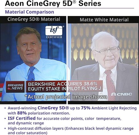 Elite Screens 103 inch UST Projector Screen ALR Projector Screen 16:9 4K 95% Ambient Light Rejecting Edge Free Fixed Frame Black Projector Screen Indoor Movie Screen Home Theater, Aeon CLR AR103H-CLR in Saudi Arabia