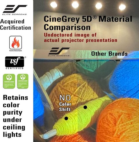 Elite Screens 103 inch UST Projector Screen ALR Projector Screen 16:9 4K 95% Ambient Light Rejecting Edge Free Fixed Frame Black Projector Screen Indoor Movie Screen Home Theater, Aeon CLR AR103H-CLR in Saudi Arabia