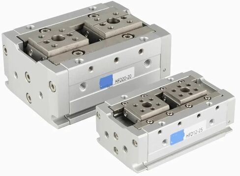 1PCS Air Cylinder HFD Series HFD8 HFD12 HFD16 HFD20 HFD25 Compact Air Gripper Pneumatic Cylinder (HFD8X15) in Saudi Arabia