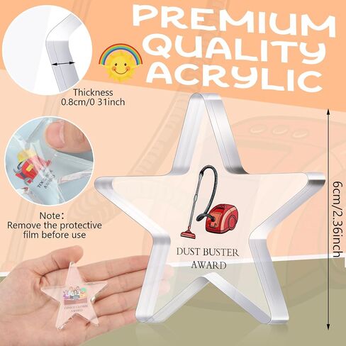 30 Pcs Funny Appreciation Acrylic Award Trophy, Acrylic Coworker Appreciation Award Thank You Trophy Clear Reward Medallions Gifts for Office New Team Prize Retirement Present(Coworker) in Saudi Arabia