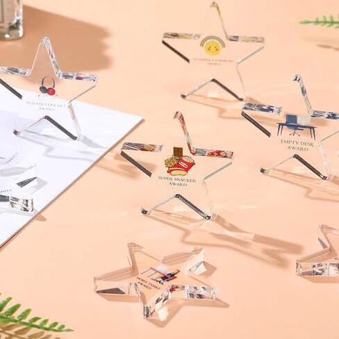 30 Pcs Funny Appreciation Acrylic Award Trophy, Acrylic Coworker Appreciation Award Thank You Trophy Clear Reward Medallions Gifts for Office New Team Prize Retirement Present(Coworker) in Saudi Arabia