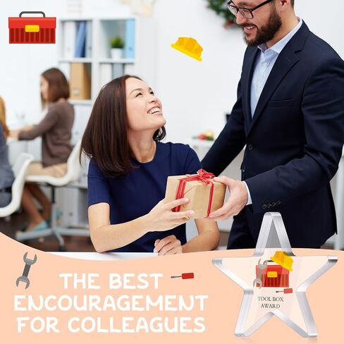30 Pcs Funny Appreciation Acrylic Award Trophy, Acrylic Coworker Appreciation Award Thank You Trophy Clear Reward Medallions Gifts for Office New Team Prize Retirement Present(Coworker) in Saudi Arabia
