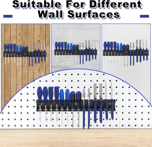 Screwdriver Organizer Wall Mount, Screw Driver Holder,Metal Plier Rack Utility Tool Rack Organizers and Storage Rack for Garage Workshop Workbench Tool Chest Cart (1 PCS) in Saudi Arabia