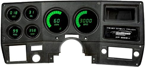 لوحة المقياس الرقمي LED IntelliTronix متوافقة مع Chevy Truck 1973-87 DP6004R (أحمر) in Kuwait