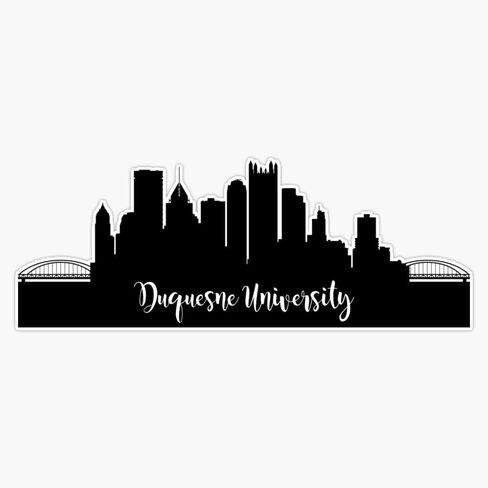 ملصق University Duquesne ملصق المصد VINYL SUCAL 5 " in Saudi Arabia