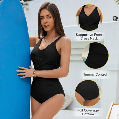 American Trends One Piece Swimsuit Women Bathing Suit Tummy Control Swim Suits for Women 2025 Modest Swimwear in Saudi Arabia
