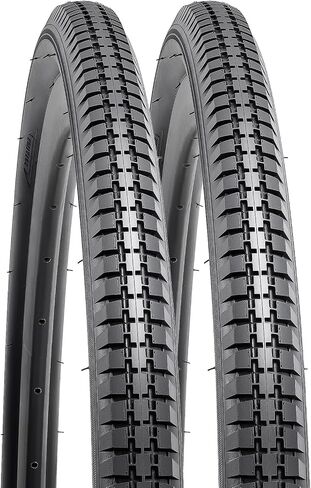 YUNSCM 2-PCS 28x1 1/2 (40-635) إطارات الدراجة على الطريق متوافقة مع دراجة الطريق 28 × 1 1/2 إطارات الدراجات (Y-1298) in Saudi Arabia