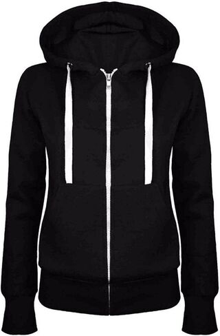Zip Up Hoodie Women Lightweight Thin Casual Hooded Jacket Long Sleeve Fall Fashion Outfits 2025 Winter Clothes in Kuwait