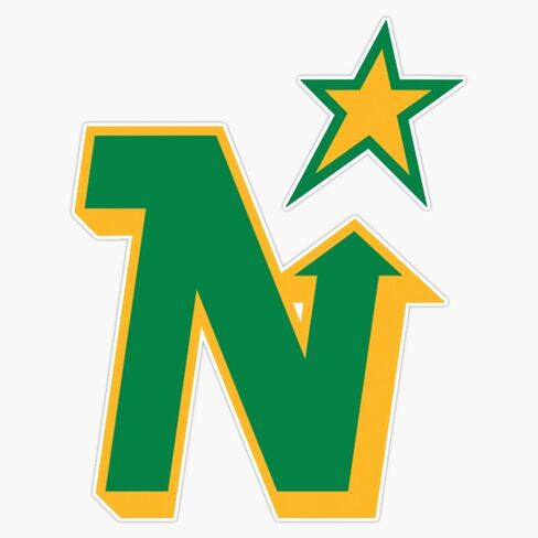 Defunct Minnesota North Stars Hockey 1991 Sticker Bumper Sticker Vinyl Decal 5" in Saudi Arabia