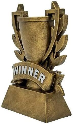 Decade Awards Winner Trophy - Custom Engraved Champion Award with Golden Laurel Wreath for Sports, Business, Academic Achievement or Recognition - Celebrate Success - Customize Now (6 Inch) in Saudi Arabia