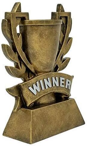 Decade Awards Winner Trophy - Custom Engraved Champion Award with Golden Laurel Wreath for Sports, Business, Academic Achievement or Recognition - Celebrate Success - Customize Now (6 Inch) in Saudi Arabia