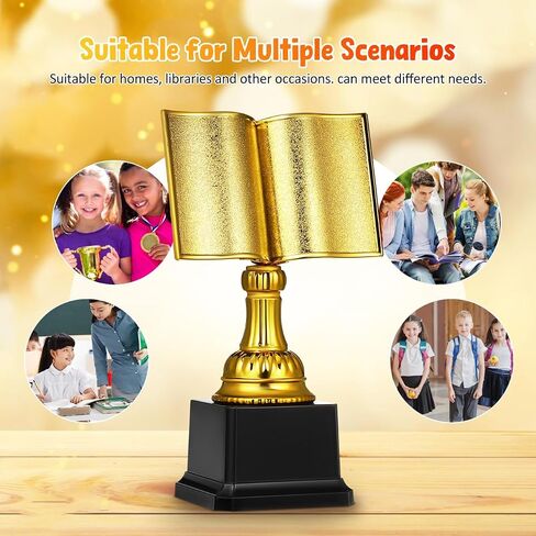 SUPVOX Gold Trophy Cup: Reading Star Trophy for Kids - 7.87 Inch Plastic Award Cup for Encourages Reading - Suitable for Competition, Achievements Award in Saudi Arabia