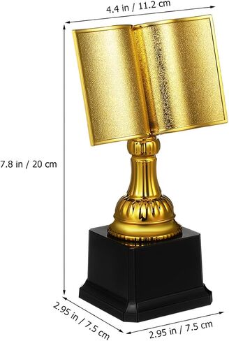 SUPVOX Gold Trophy Cup: Reading Star Trophy for Kids - 7.87 Inch Plastic Award Cup for Encourages Reading - Suitable for Competition, Achievements Award in Saudi Arabia