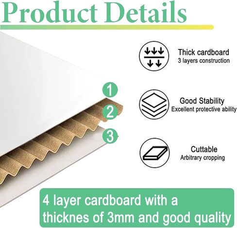 3 Pcs DIY Cardboard Diorama Display Kit – 11.8" x 8.7" x 8.3" Project Box with Double-Sided Tape, Ideal for Crafting Toys, School Projects & Model Scenes in Kuwait