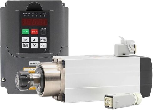 2.2kw ER25 air cooled spindle 300hz 18000rpm 4pcs ceramic ball bearings square 16mm & HY 2.2kw variable frequency drive(Ceramic Ball Bearing,220v) in Saudi Arabia