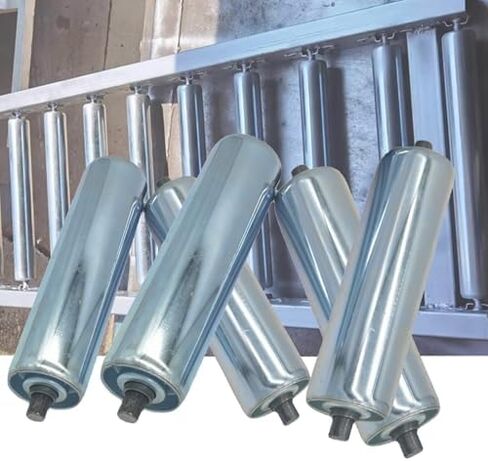 38mm Galvanized Steel Conveyor Roller, 2pcs, 1.5" Diameter, 6"-40" Length Options, Heavy-Duty Roller for Warehouse Loading Applications, Durable & Reliable in Saudi Arabia