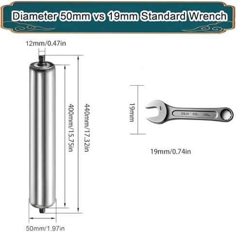 38mm Galvanized Steel Conveyor Roller, 2pcs, 1.5" Diameter, 6"-40" Length Options, Heavy-Duty Roller for Warehouse Loading Applications, Durable & Reliable in Saudi Arabia