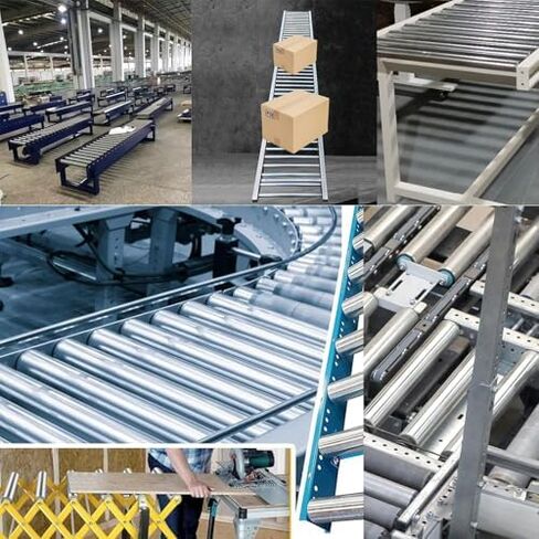 38mm Galvanized Steel Conveyor Roller, 2pcs, 1.5" Diameter, 6"-40" Length Options, Heavy-Duty Roller for Warehouse Loading Applications, Durable & Reliable in Saudi Arabia