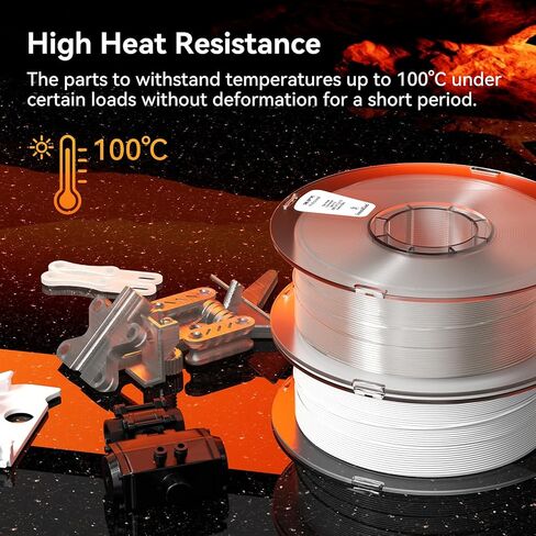 PC Filament 1.75mm 1kg,White Polycarbonate Filament 1.75 with Tough and Heat Resistant,PC 3D Printer Filament Dimensional Accuracy +/- 0.03mm in Saudi Arabia