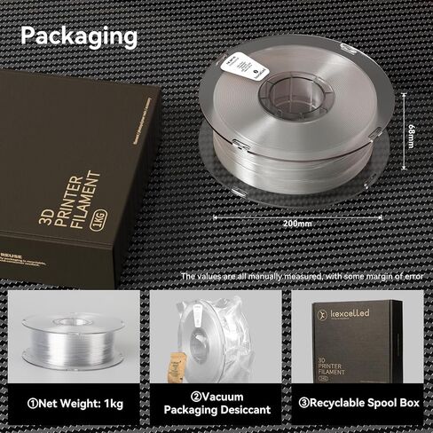 PC Filament 1.75mm 1kg,White Polycarbonate Filament 1.75 with Tough and Heat Resistant,PC 3D Printer Filament Dimensional Accuracy +/- 0.03mm in Saudi Arabia
