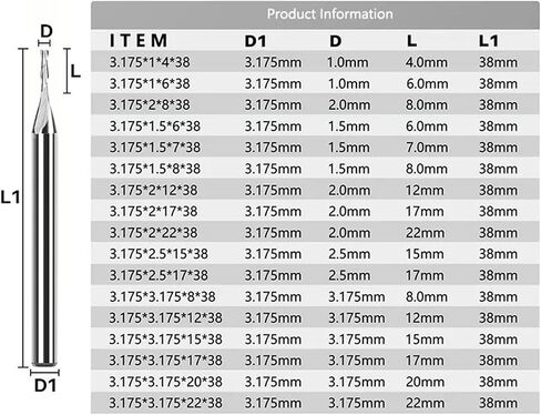 Sprial 2 Flute Flat Bottom 3.175 4 6 8 10 12mm Shank Carbide Bits Woodworking Tool 1Pcs(6x6x32x60L) in Saudi Arabia
