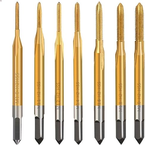 M1-M10 HSS Screw Thread Tap 6542 Coated Straight Flute Thread Tap Hand Tools 1Pcs(M10x1.5) in Saudi Arabia