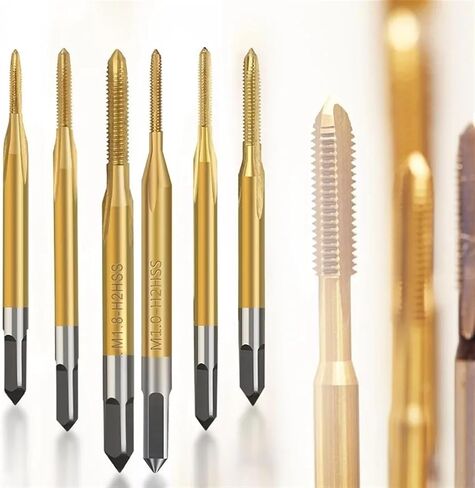 M1-M10 HSS Screw Thread Tap 6542 Coated Straight Flute Thread Tap Hand Tools 1Pcs(M10x1.5) in Saudi Arabia